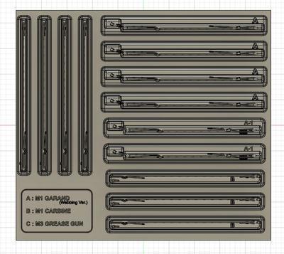 Weapon Sling set.2 for 1/35 WW2 U.S Army